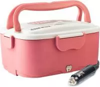 Ланчбокс с подогревом Aqua Work 12 вольт розовый картинки